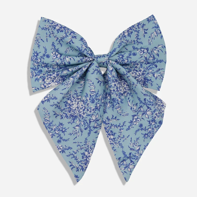 Laura Ashley x The Tie Bar Picardle Light Blue Relaxed Bow Tie