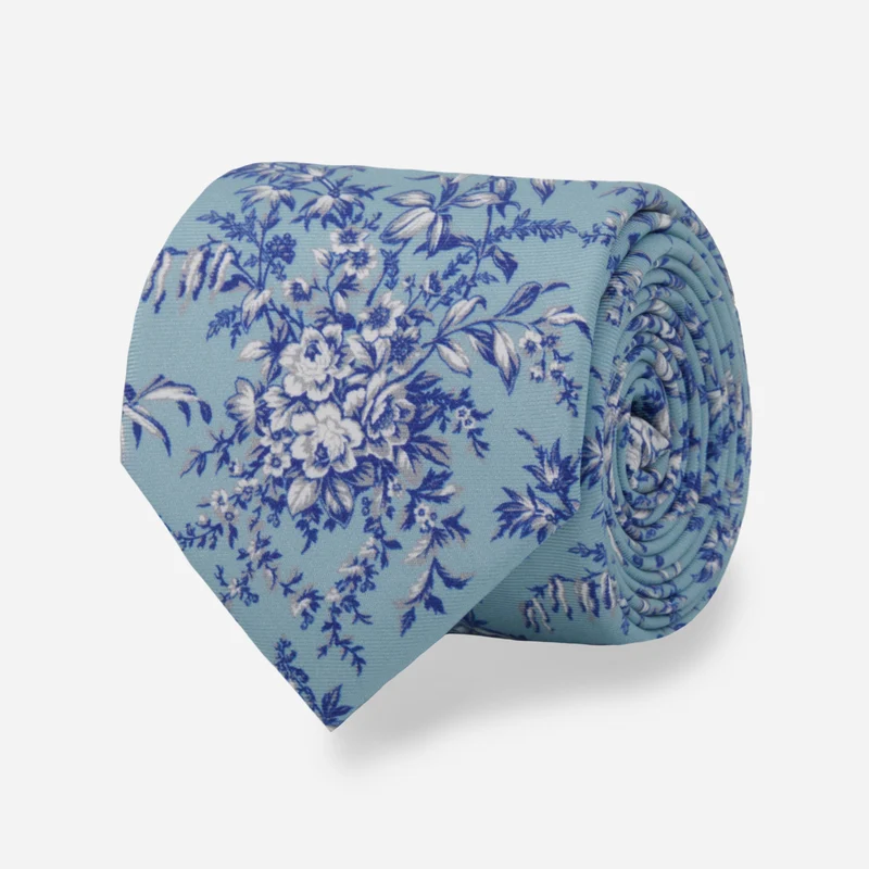 Laura Ashley x The Tie Bar Picardle Light Blue Tie