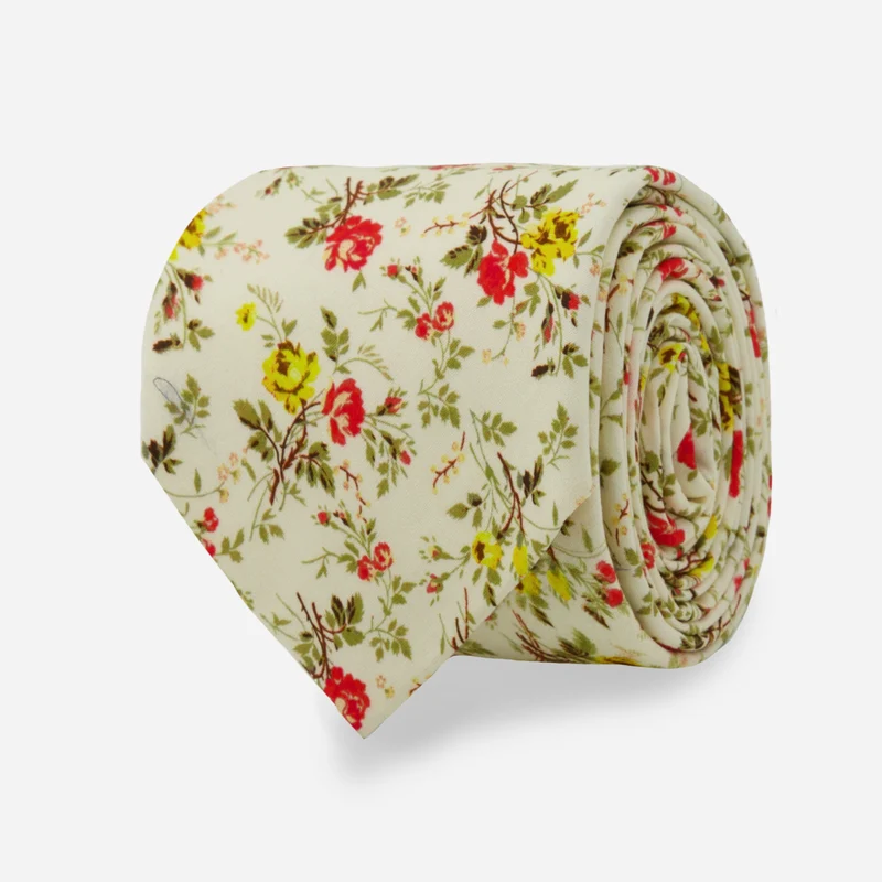 Laura Ashley x The Tie Bar Floral Spray Butter Tie