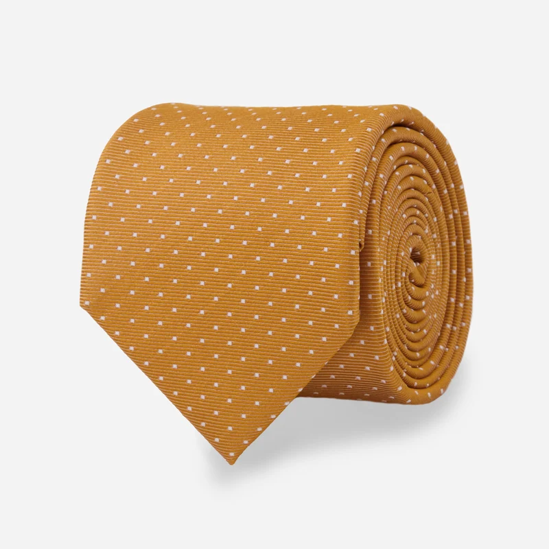 Mini Dots Marigold Tie