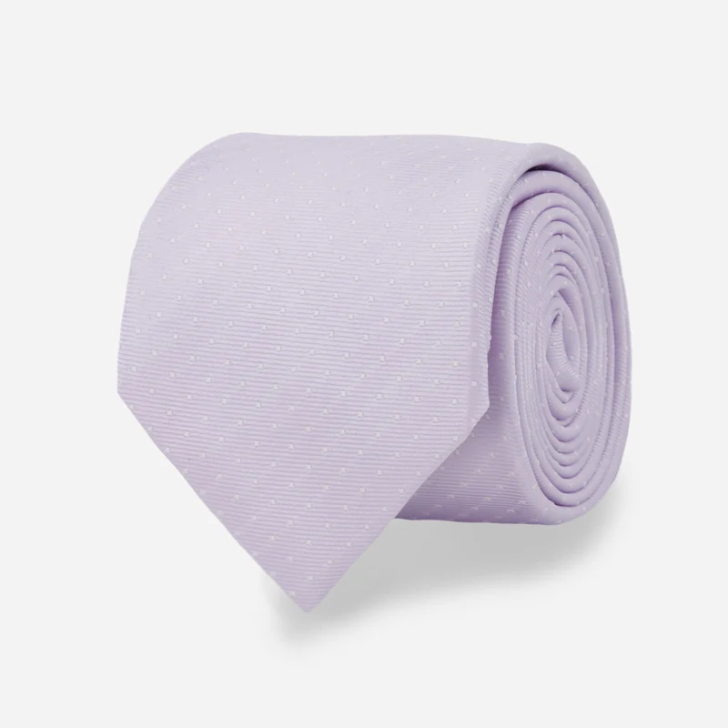 Mini Dots Frosted Lilac Tie