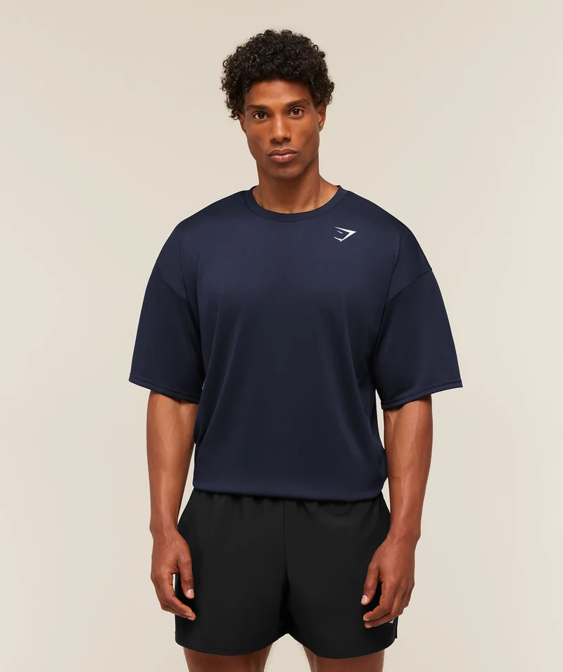 Gymshark Arrival Oversized T-Shirt - Heavy Blue