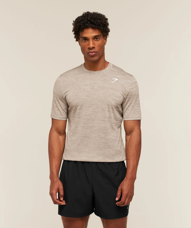 Gymshark Arrival T-Shirt - Chalk Beige/Lifestyle Brown