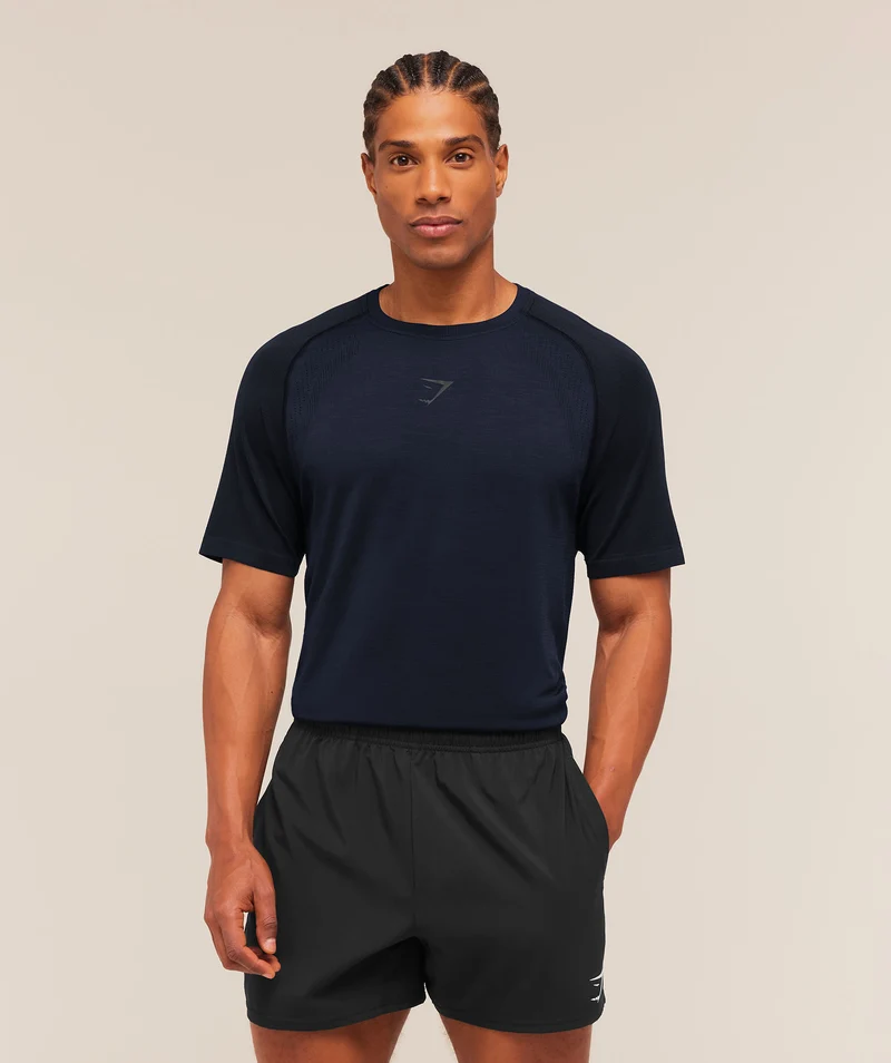 Gymshark Versatile Seamless T-Shirt - Heavy Blue/Black