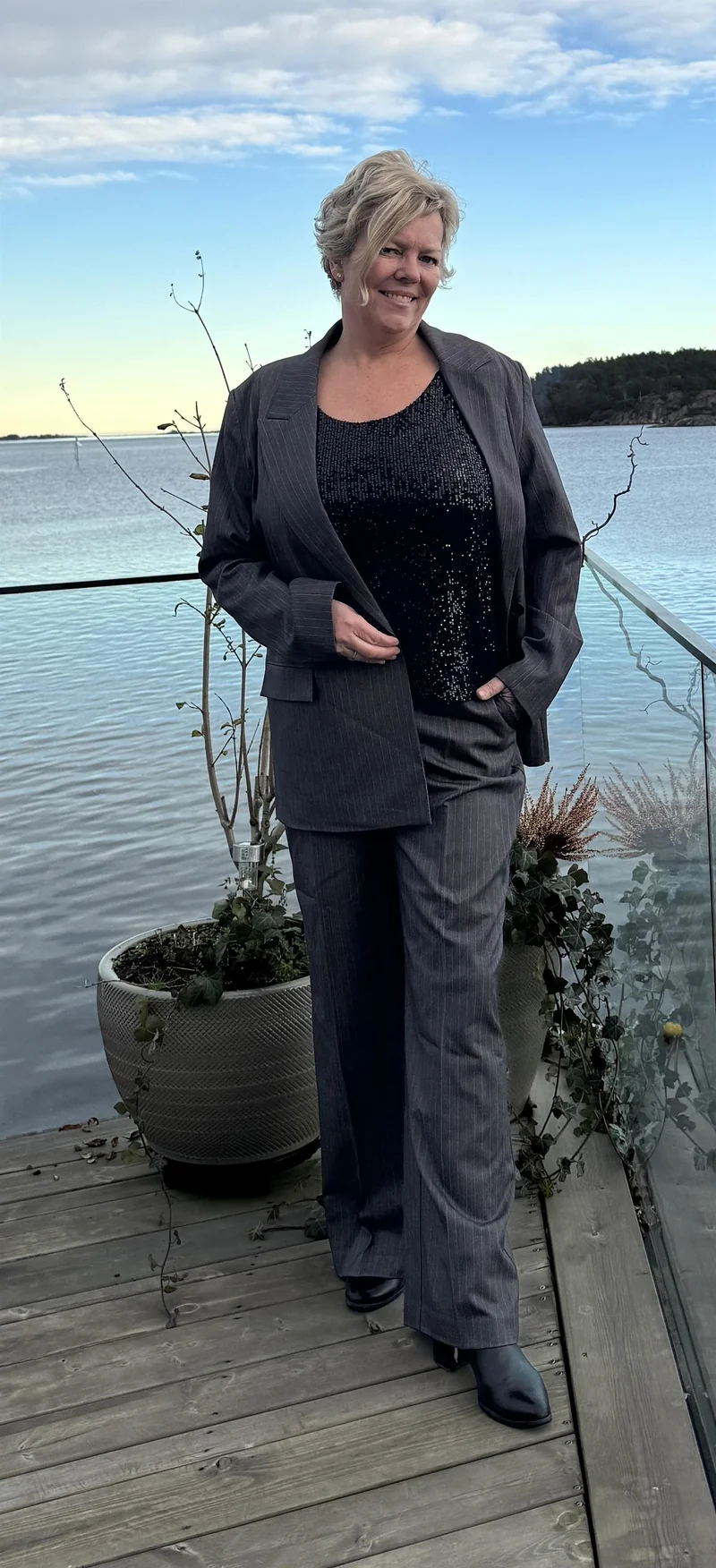 Nålestripet Blazer 217792