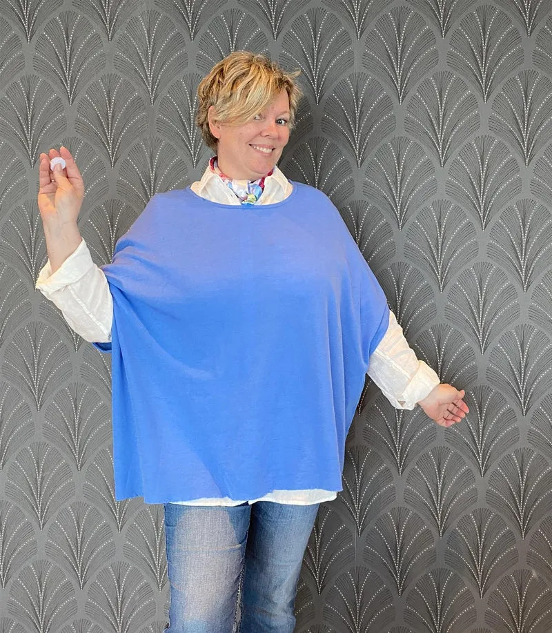 Top Extra Wide Milky Blue