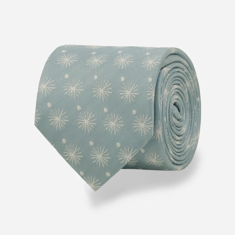 Sundial Dot Robin Egg Blue Tie