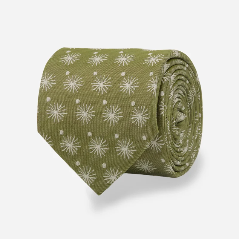 Sundial Dot Sage Green Tie
