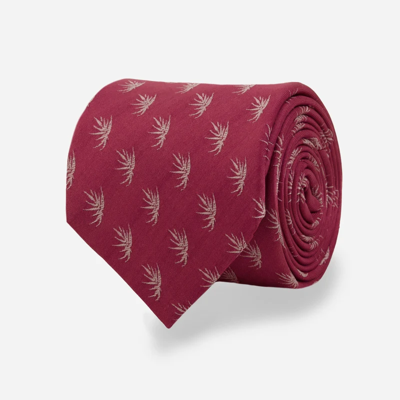 Frond Breeze Raspberry Tie