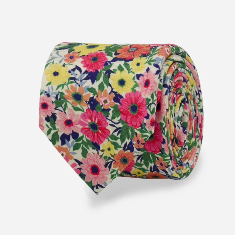 Anemone Burst Multi Pink Tie