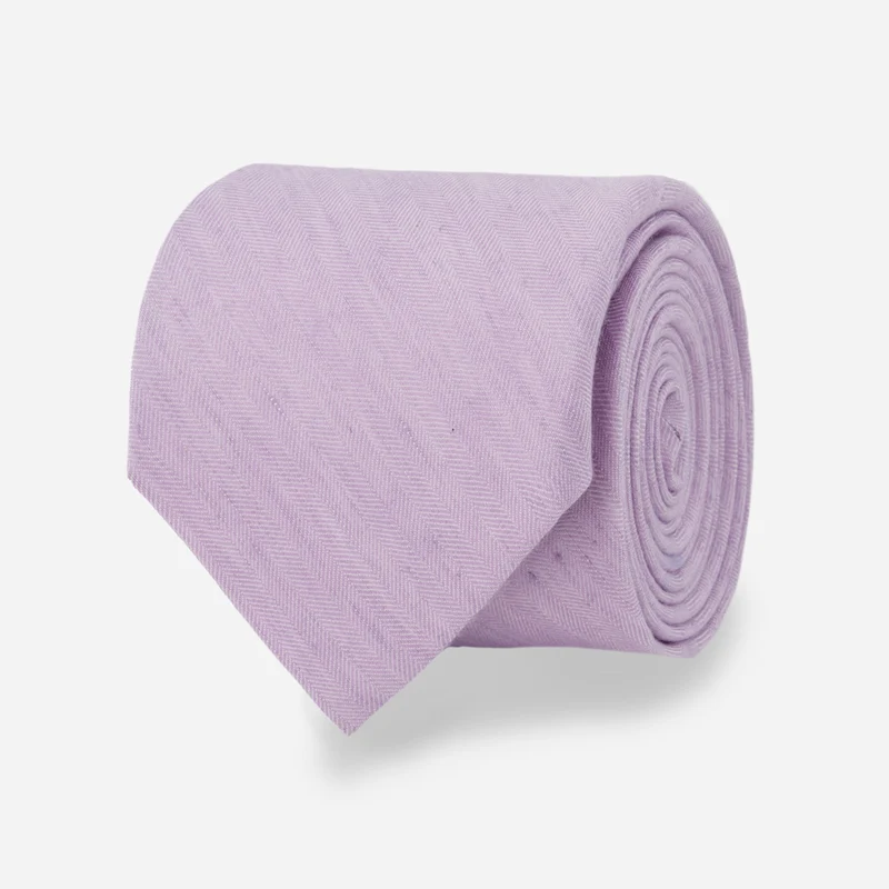 Linen Row Frosted Lilac Tie