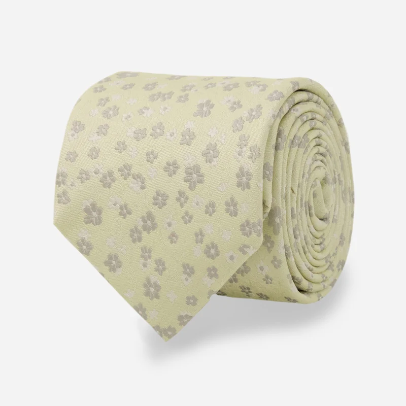 Free Fall Floral Butter Tie