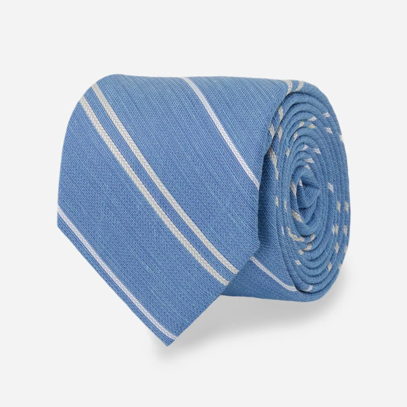 Bali Double Stripe Light Blue Tie