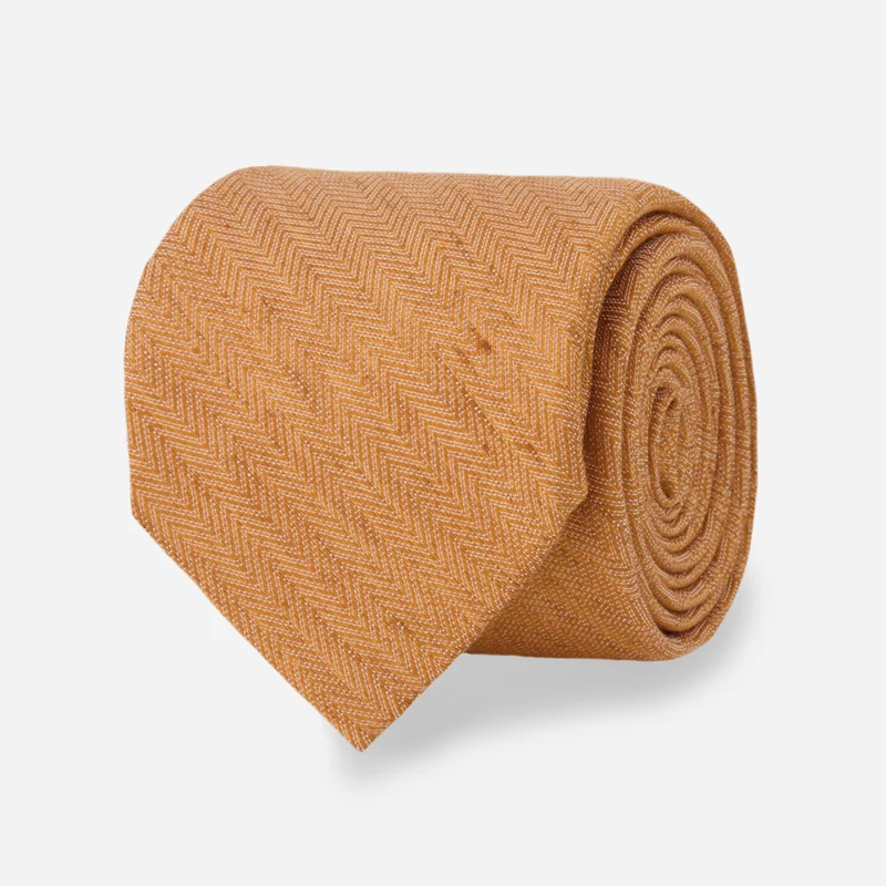 Alleavitch Herringbone Marigold Tie