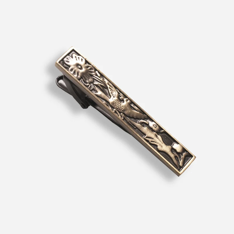 Deco Aviary Antique Brass Tie Bar