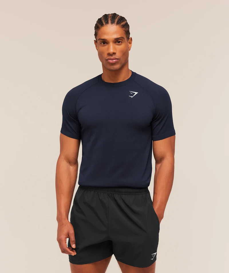 Gymshark Vital Seamless T-Shirt - Navy/Heavy Blue