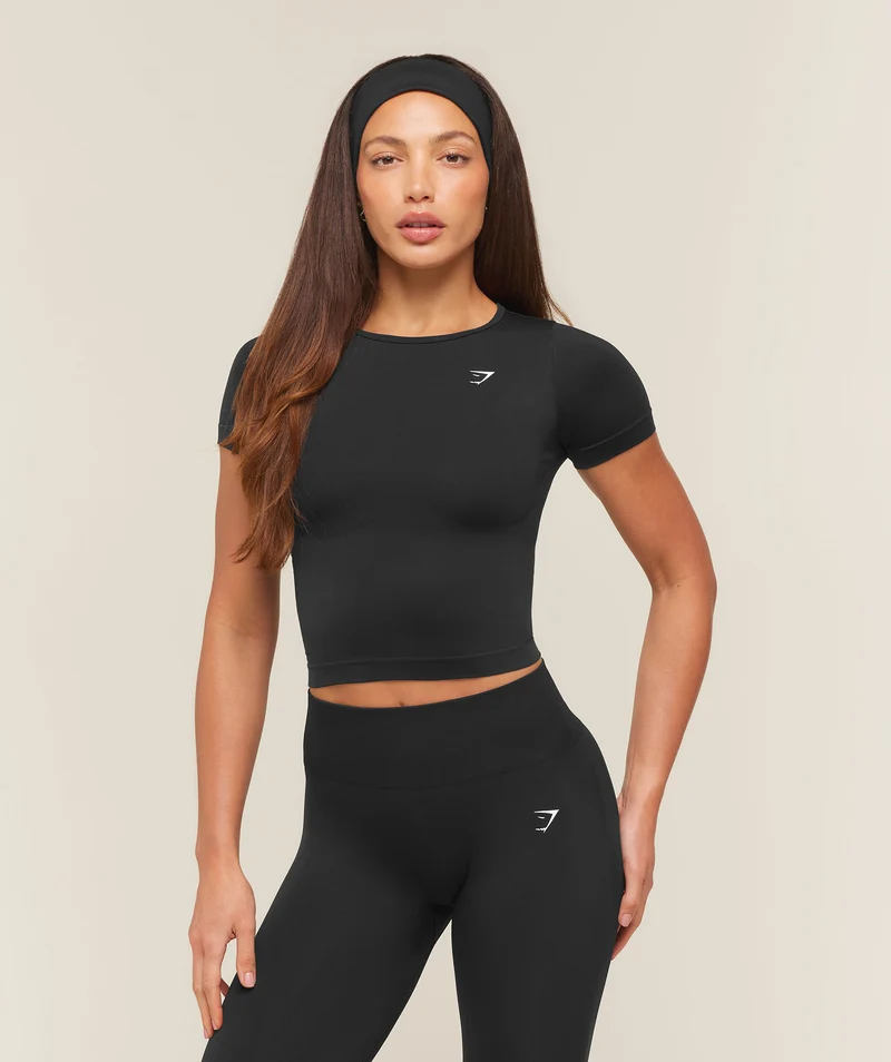 Gymshark Everyday Seamless Short Sleeve Top - Black