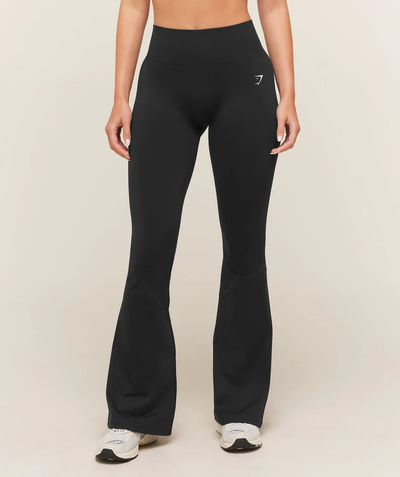 Gymshark Everyday Seamless Flared Leggings - Black