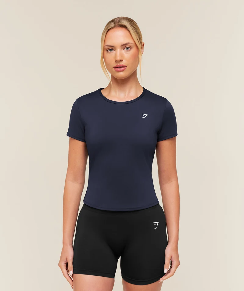 Gymshark Training Baby Tee - Heavy Blue