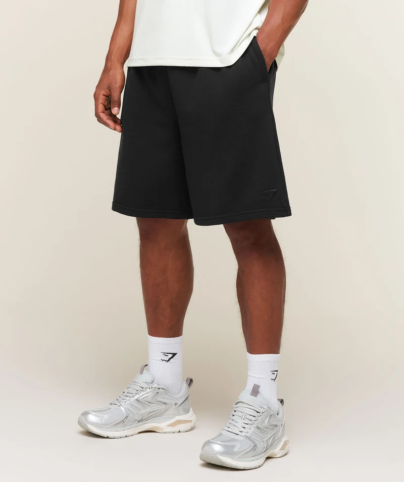 Gymshark Campus Crest Sweat Short - Black