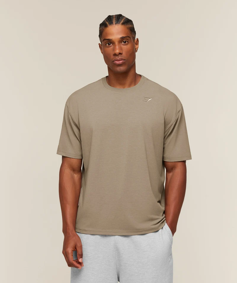 Gymshark Campus Crest T-Shirt - Lifestyle Brown