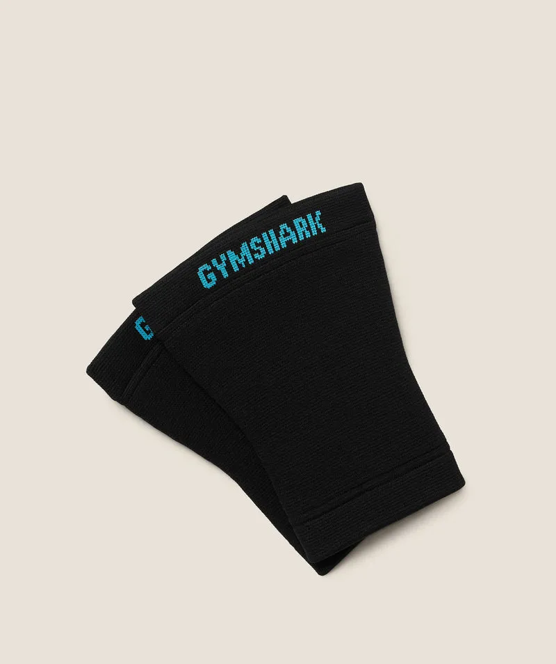 Gymshark Seamless Knee Sleeves - Black/Brand Blue
