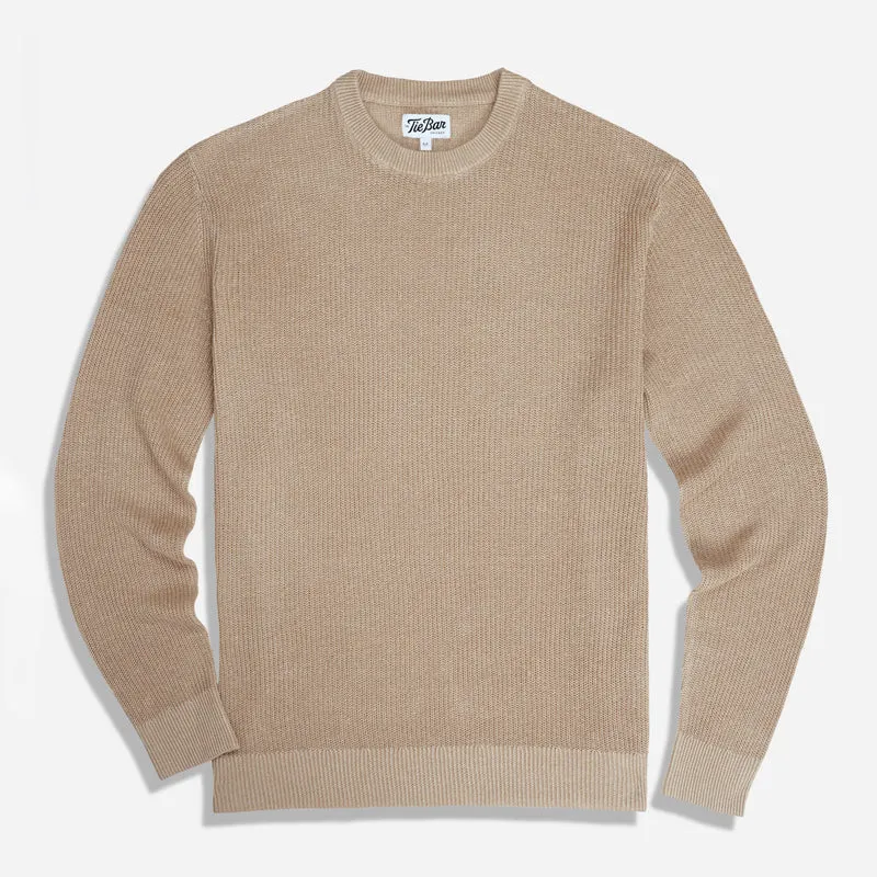 Wabash Linen Flax Crewneck Sweater