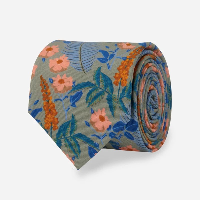 Kate Blairstone x The Tie Bar Buchanan Powder Blue Tie