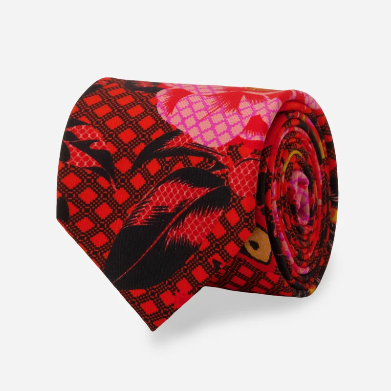 Kate Blairstone x The Tie Bar Chat Scarlet Tie