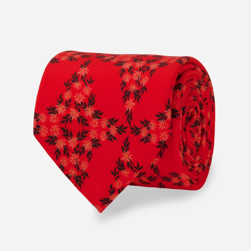 Kate Blairstone x The Tie Bar Candlelight Claret Tie