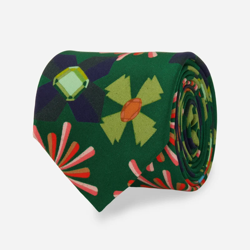 Kate Blairstone x The Tie Bar Baubles Spruce Tie