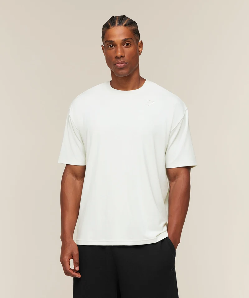 Gymshark Campus Crest T-Shirt - Soft White