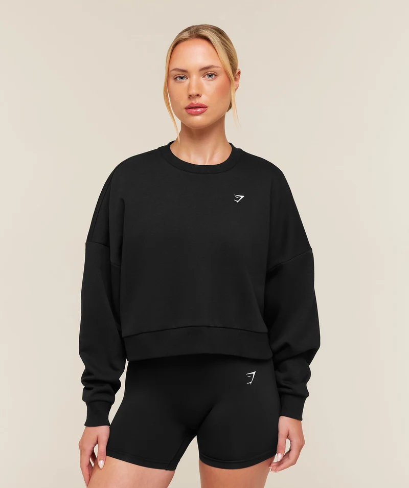Gymshark Training Oversized Boxy Sweatshirt - Black