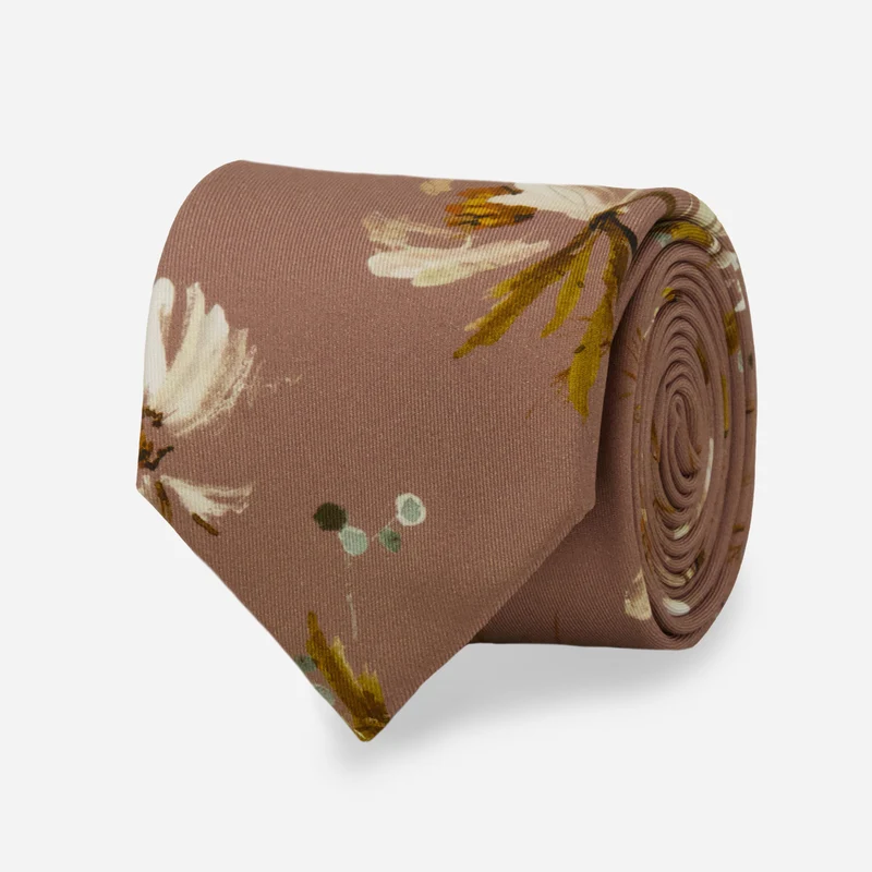 Kelly Ventura x The Tie Bar Cosmos Mauve Tie
