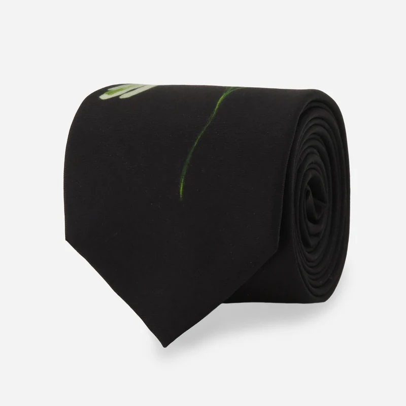 Kelly Ventura x The Tie Bar Snowdrop Black Tie