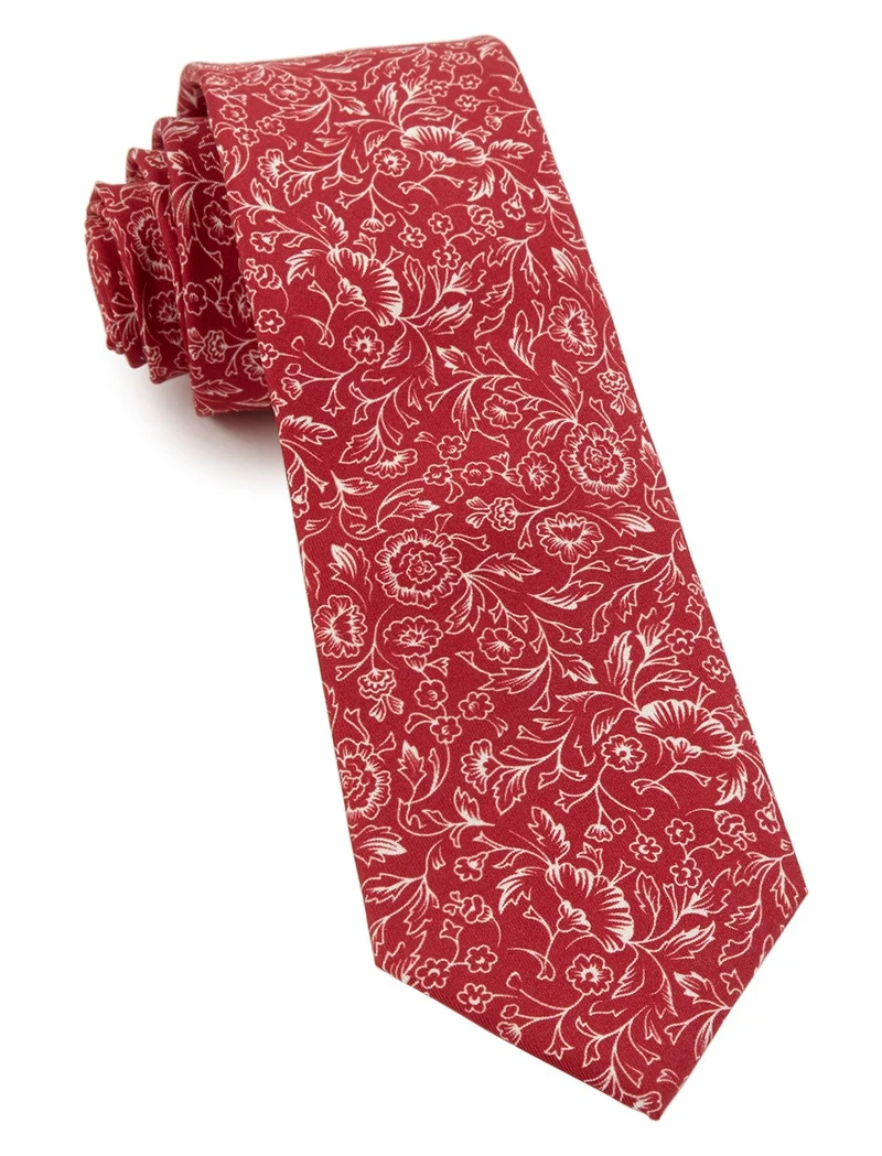 Bracken Blossom Red Tie
