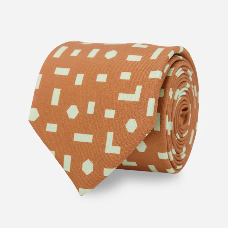 Leah Duncan x The Tie Bar City Streets Geo Almond Tie