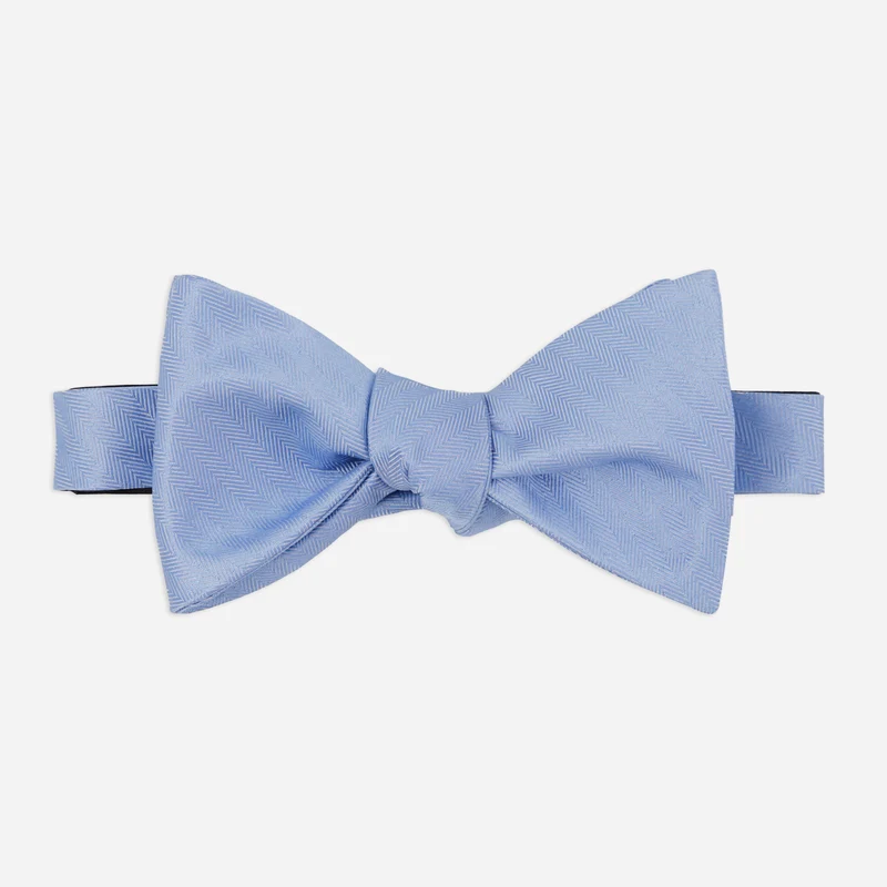 Mumu Weddings - Desert Solid Baby Blue Bow Tie