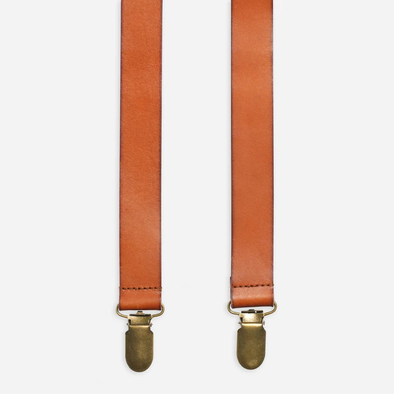 Brown Leather Suspender