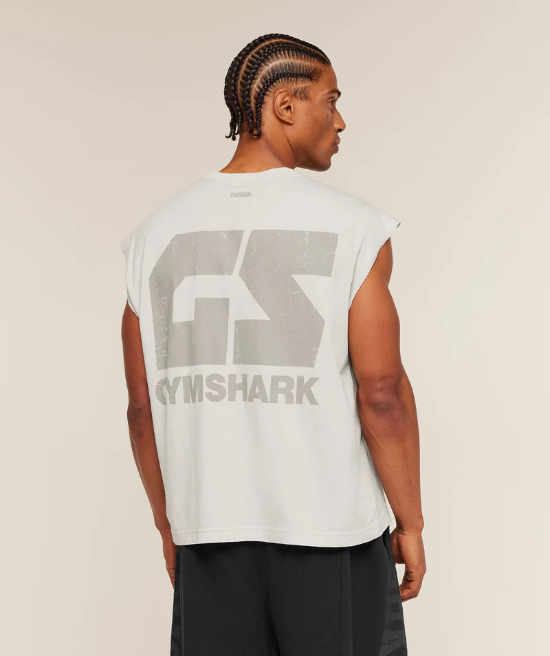 Gymshark Accent Capped Sleeve T-Shirt - Light Grey