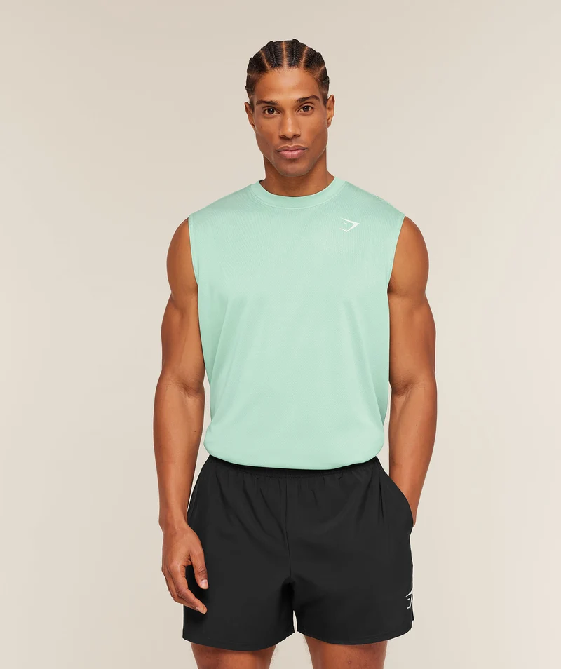 Gymshark Washed Pastels Tank - Pop Turquoise/Wash