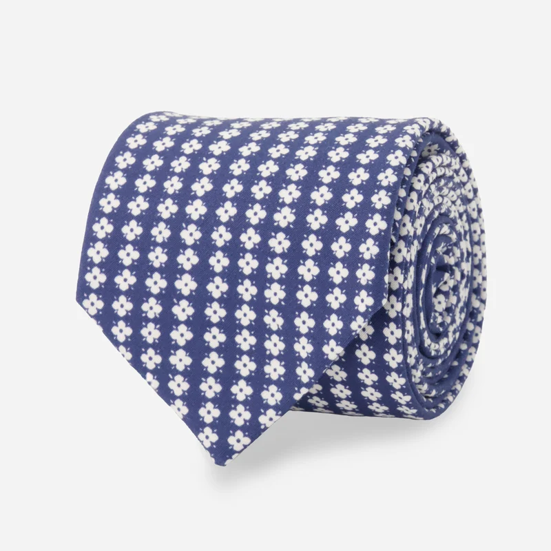 Laura Ashley x The Tie Bar Humble Daisy Navy Tie