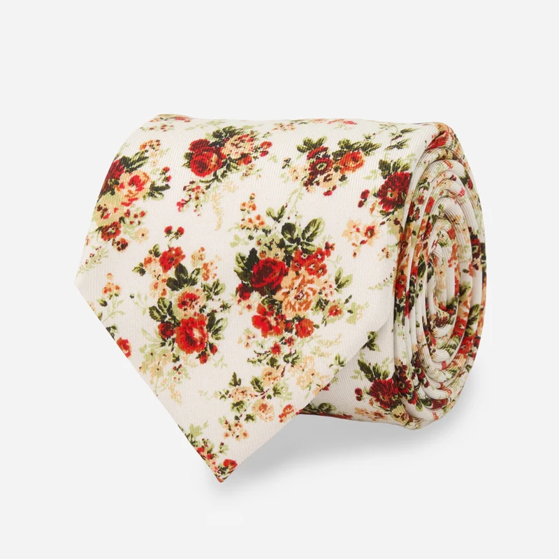 Laura Ashley x The Tie Bar Ashfield Roses White Tie