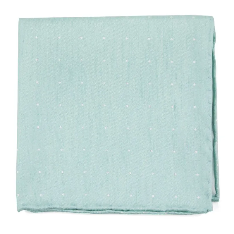 Bulletin Dot Spearmint Pocket Square
