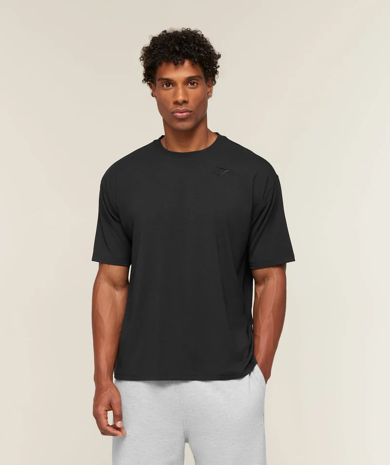 Gymshark Campus Crest T-Shirt - Black