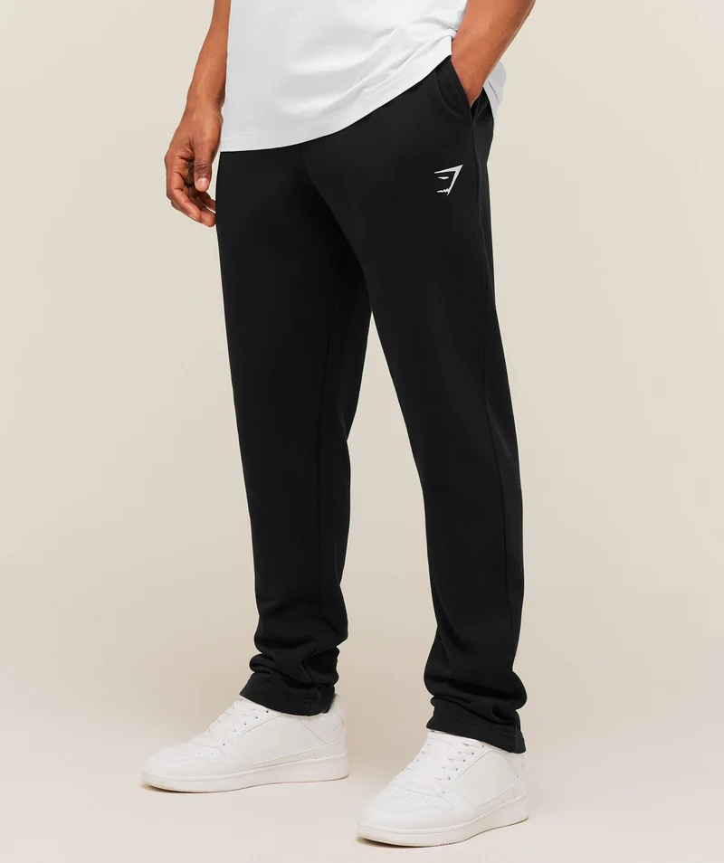 Gymshark Crest Tapered Joggers - Black
