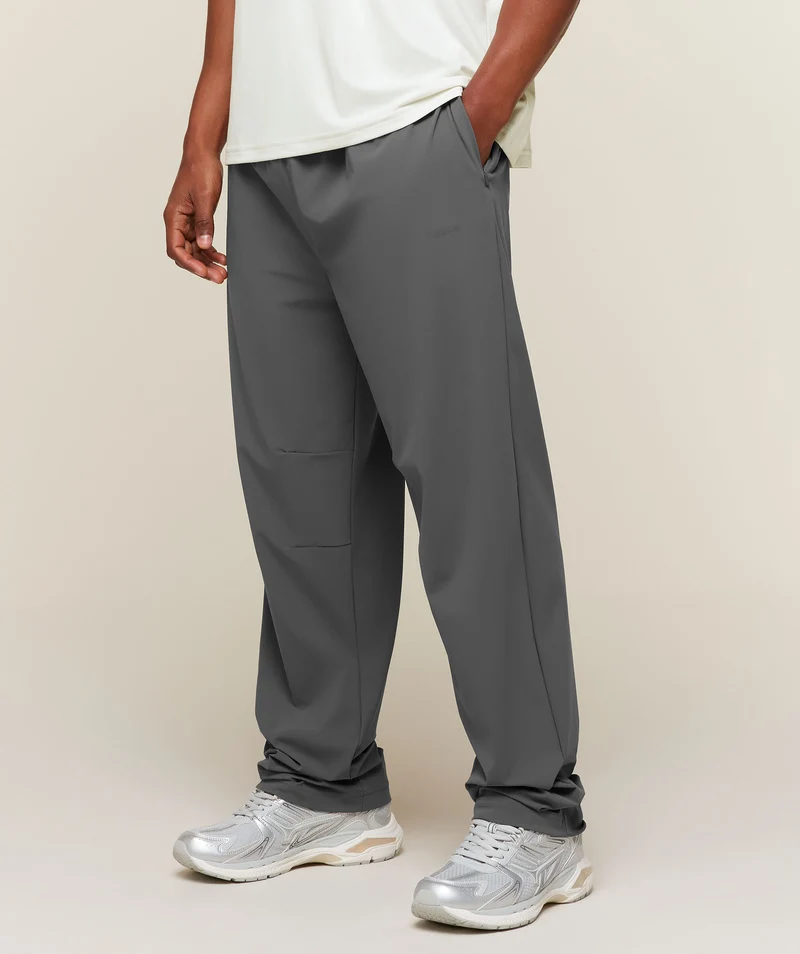 Gymshark Campus Crest Oversized Woven Pant - Dark Grey