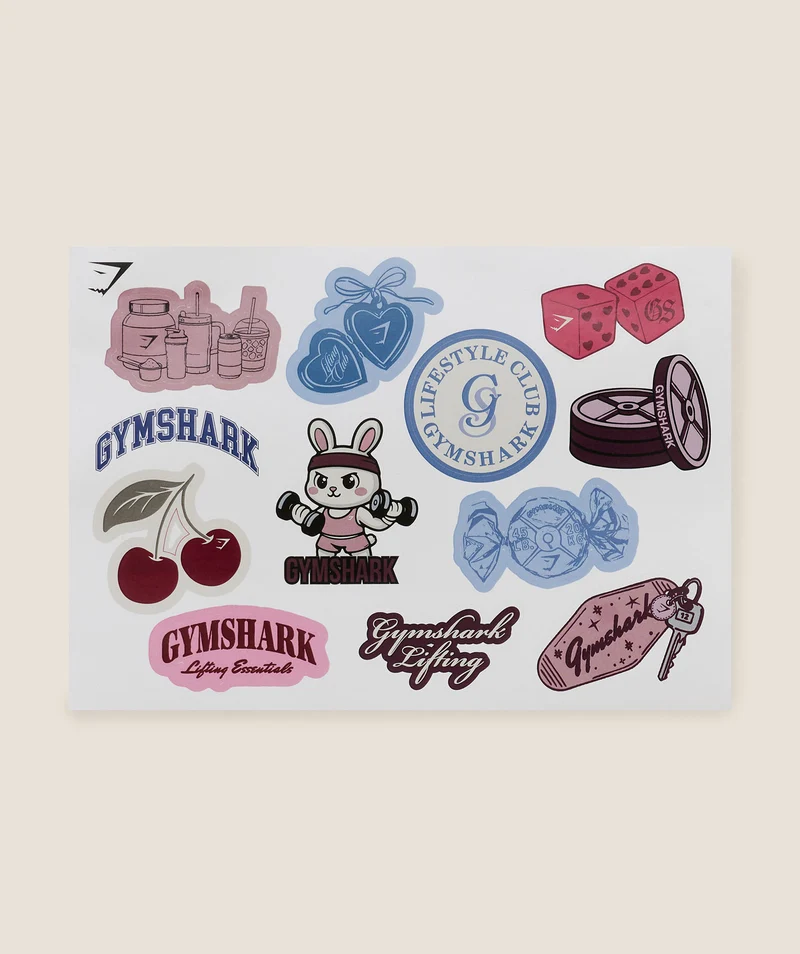 Gymshark Sticker Sheet - Multi Pack 1
