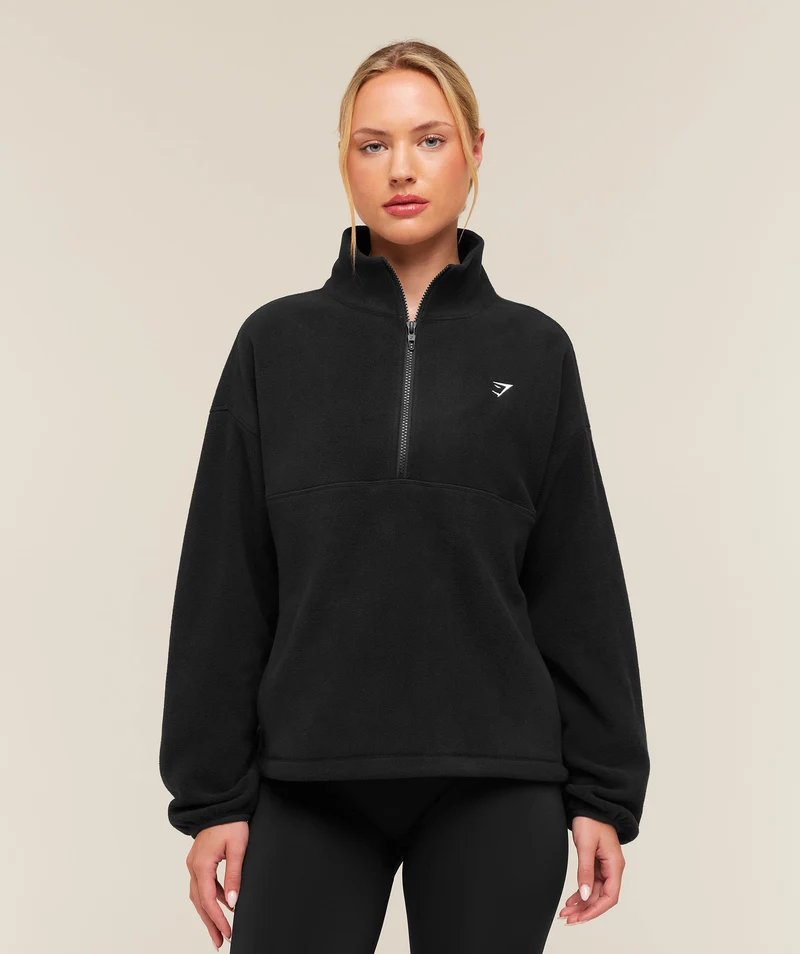 Gymshark Polar Fleece 1/4 Zip - Black