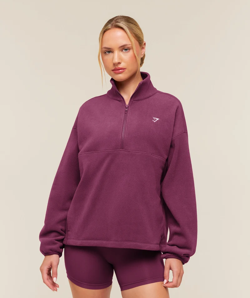 Gymshark Polar Fleece 1/4 Zip - Strength Pink